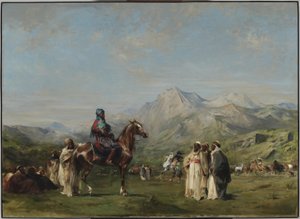Tábor az Atlasz-hegységben alkotó: Eugène Fromentin