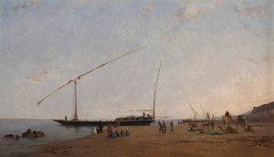 A Níluson, Philae közelében alkotó: Eugène Fromentin