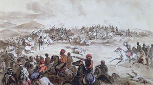 Abd el-Kader törzsének (1808-83) elfogása Henri d