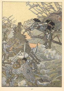 Csatajelenet. alkotó: Eugene Grasset