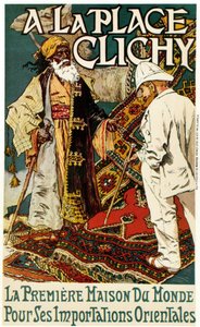 A la Place Clichy, 1891 körül (színes litográfia, papír) alkotó: Eugene Grasset