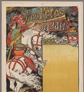 „Les fêtes de Paris” plakát Párizsi ünnepségek (cím a tárgyon) alkotó: Eugene Grasset