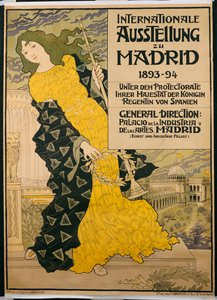 Reklámplakát "Nemzetközi kiállítás Madridban", 1893