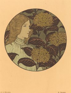 Kerek portré egy lányról alkotó: Eugene Grasset