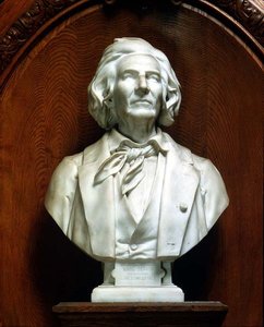 Marc Seguin (1786-1875) építész és mérnök arcképe mellszobra alkotó: Eugene Guillaume