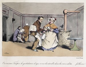 Erdei rajzfilm állt egy francia kávézóban.