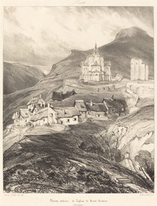 A Saint-Nectaire templom apszisa alkotó: Eugene Isabey