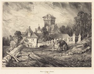 A Pesteil-kastély Polminhacban alkotó: Eugene Isabey