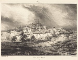 Pont-Gibaud-kastély alkotó: Eugene Isabey