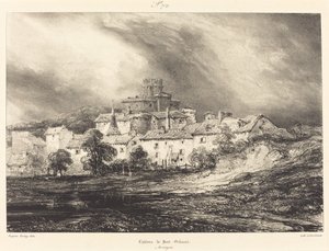 Pont-Gibaud kastélya alkotó: Eugene Isabey