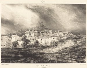 Pont-Gibaud kastélya alkotó: Eugene Isabey