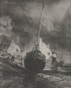 Saint-Valéry-sur-Somme emléke, 1833. alkotó: Eugene Isabey