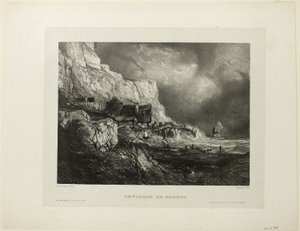Dieppe közelében, a Six Marines egyik táblája alkotó: Eugene Isabey