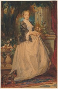 Madame Thomas (született Camille Boucher) portréja alkotó: Eugene Isabey