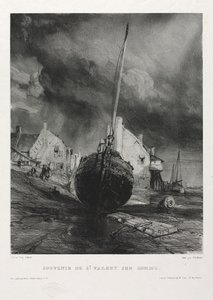 Hat tengerészgyalogos: Szent Valéry-sur-Somme emléktárgy alkotó: Eugene Isabey