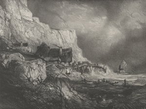 Dieppe környéke, 1833. alkotó: Eugene Isabey