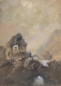 Dieppe falu, 1843. alkotó: Eugene Isabey