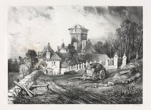 Festői és romantikus utazások az ókori Franciaországban, Auvergne..., 1832. alkotó: Eugene Isabey