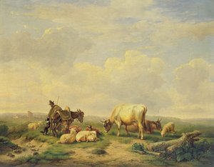 Pásztor és csorda, 1880 körül