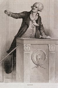 Georges Jacques Danton (1759-94) portréja (metszet)