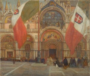 Ünnep Velencében, 1904 körül alkotó: Eugene Lawrence Vail