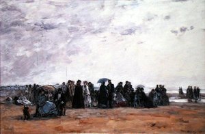 Tengerparti fürdőhely alkotó: Eugene Louis Boudin