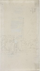 Breton nők a tengerparton alkotó: Eugene Louis Boudin
