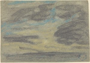 Felhők a tenger felett, 18601865. alkotó: Eugene Louis Boudin