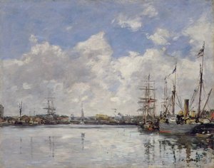 Le Havre, a kikötő, 1884 alkotó: Eugene Louis Boudin