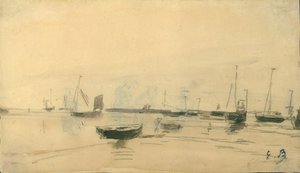 Tengeri jelenet recto, 1870-85. alkotó: Eugene Louis Boudin