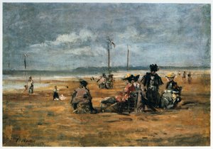 A tengerparton, 1880 alkotó: Eugene Louis Boudin