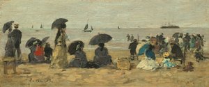 A tengerpart, 1877. alkotó: Eugene Louis Boudin
