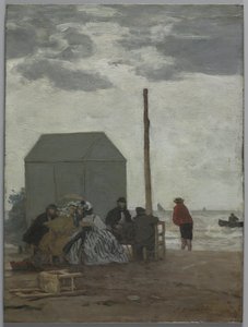 A tengerpart Deauville-ben alkotó: Eugene Louis Boudin