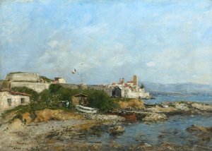 Antibes-i erődítmények, Franciaország, 1893 alkotó: Eugene Louis Boudin