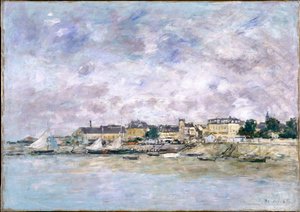 A kikötő, Trouville, 1886 alkotó: Eugene Louis Boudin