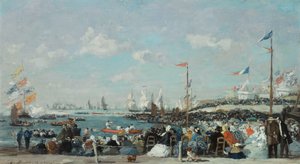 Regatta Le Havre-ban, 1869 alkotó: Eugene Louis Boudin