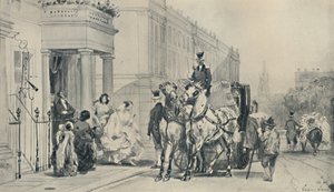 Az Eaton Square-en, 1850, 1920 alkotó: Eugene Louis Lami