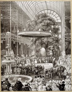 Lami megnyitotta az 1851-es londoni világkiállítást. alkotó: Eugene Louis Lami