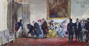 X. Károly közönsége (akvarell) alkotó: Eugene-Louis Lami