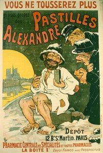 „Pastilles Alexandre” (színes litho) reklámplakát