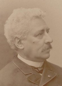 Olivier Métra zeneszerző portréja 1830-1889 , 1870-es évek. alkotó: Eugene Pirou