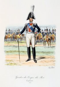 Király testőrei, kapitány, 1814 alkotó: Eugene Titeux