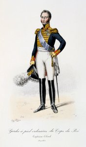 A királyi hadtest rendes gyalogőrei, százados-ezredes, 1817-30