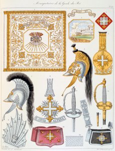 A királyi gárda testőrei, Insignia alkotó: Eugene Titeux