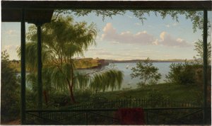 A Purrumbete verandájáról alkotó: Eugene von Guérard