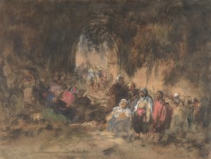 Pihenő arabok, 1817-70. alkotó: Eugenio Lucas Villamil