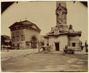 Korábbi trónakadály (útdíjfizető pavilon és oszlop) alkotó: Eugène Atget