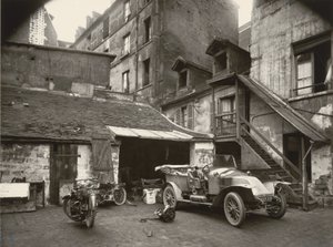 Udvar, rue de Valence alkotó: Eugène Atget