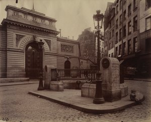 A LÉcole Polytechnique szökőkútja, 1902. alkotó: Eugène Atget