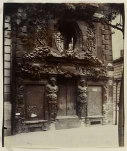 Hôtel de Fieubet vagy Hôtel de la Valette (jelenlegi Massillon magánintézmény), 2 bis quai des Celestins, 4. kerület, Párizs (albumnyomat) alkotó: Eugène Atget